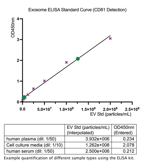 CD81 standard curve