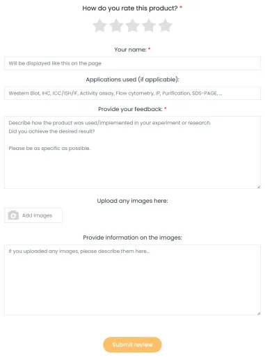 Write a review image
