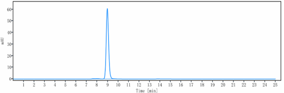 The purity of Anti-CD93 Reference Antibody (Dcby02)is more than 95% ,determined by SEC-HPLC.
