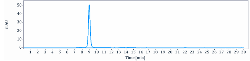 The purity of Anti-MIF Reference Antibody (imalumab)is more than 95% ,determined by SEC-HPLC.