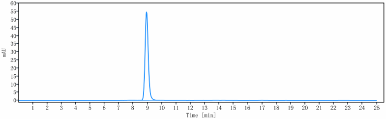The purity of Anti-CX3CL1 / Fractalkine Reference Antibody (quetmolimab)is more than 98.99% ,determined by SEC-HPLC.