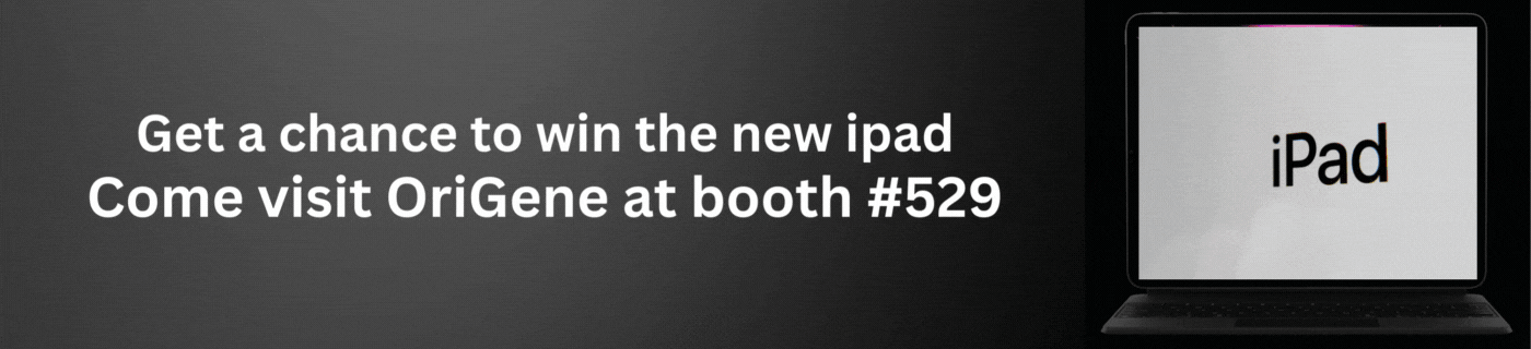 Get chance win the new ipad. Come visit OriGene at booth #529