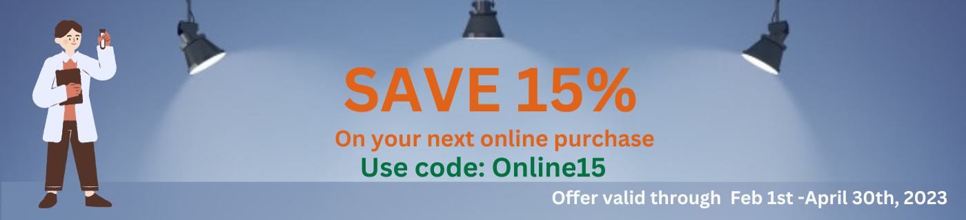 Save 15% on your next online purchase