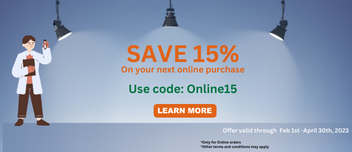 15% off on your online order